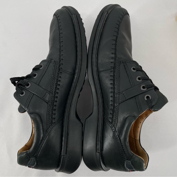 Ecco Fusion Moc Toe Tie Mens Leather Comfort Shoes Oxfords Black Size 9-9.5 (43) - Picture 10 of 13